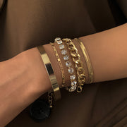Studded versatile bracelet - set of 5
