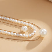 3 layered pearl drop neckpiece