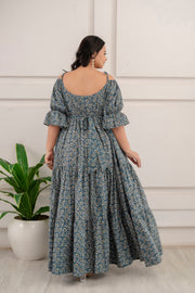 Paisley Print Tiered Dress