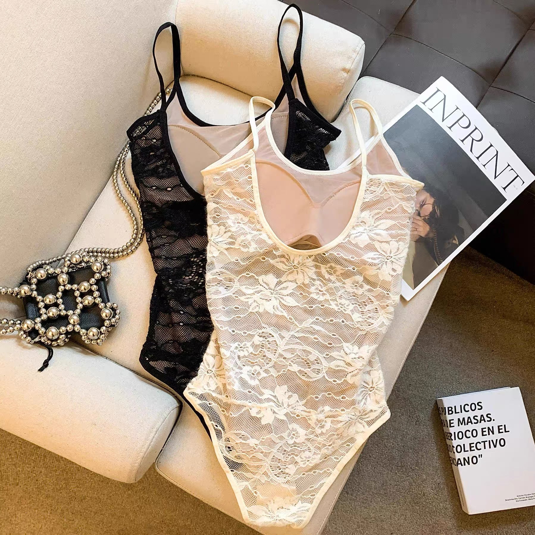 Twilight Lace Built-In Bra Bodysuit