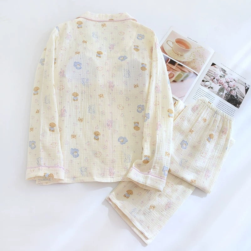 Blush & Butter Padded Nightsuit set