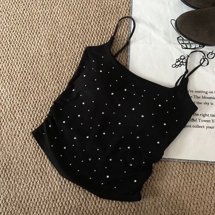 Crystalskin Built-In Bra Tank Top