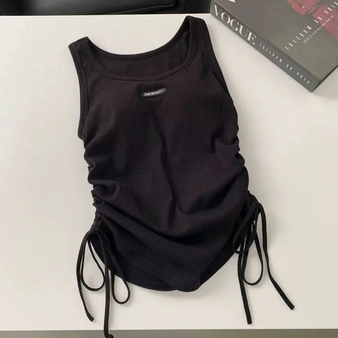 Contour Built-in Bra Tie Top