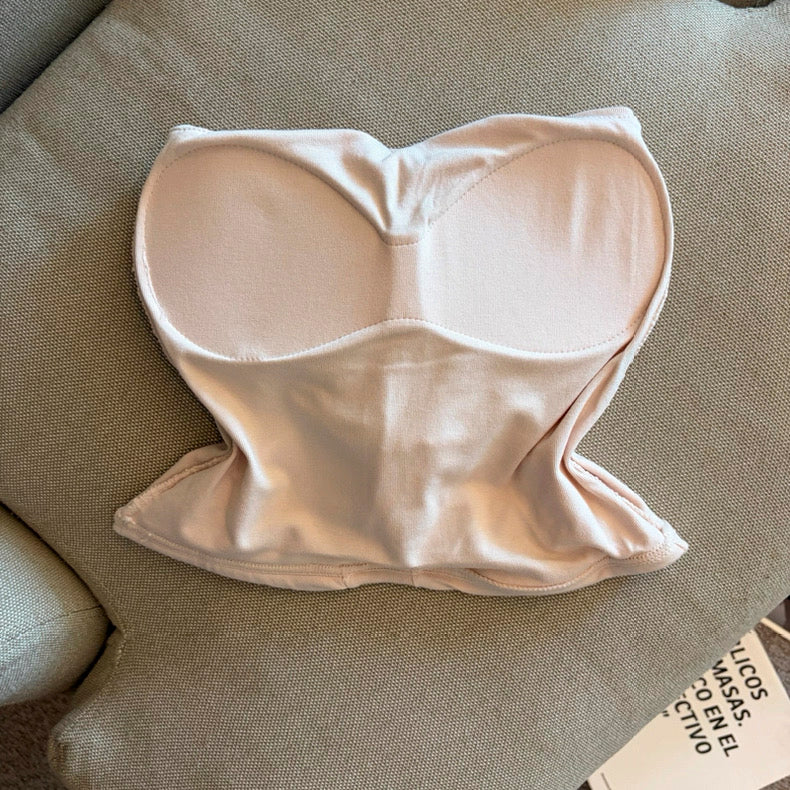 Ruffle Romance Built-in Bra Tube Top