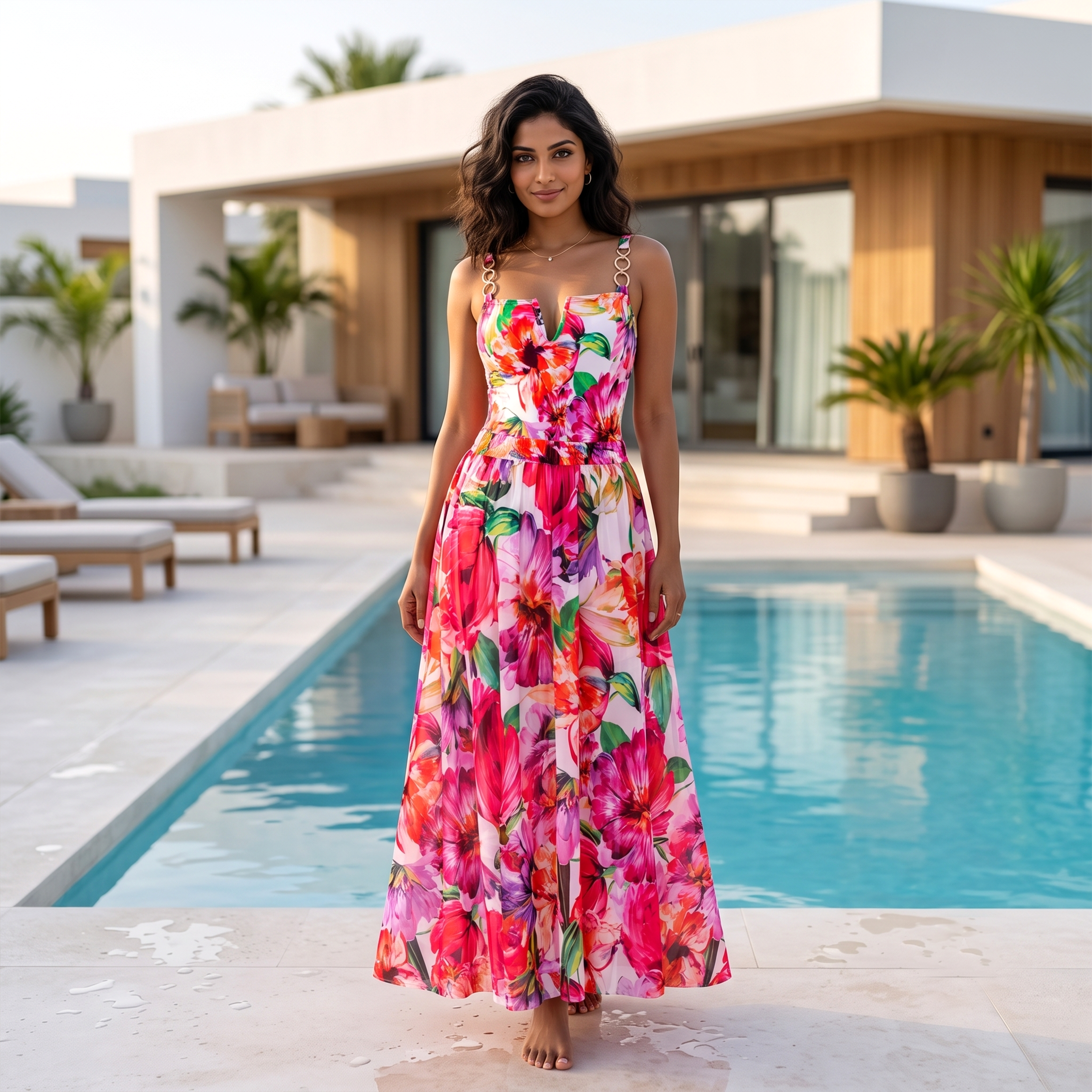 Paloma Bloom Monokini & Skirt Set