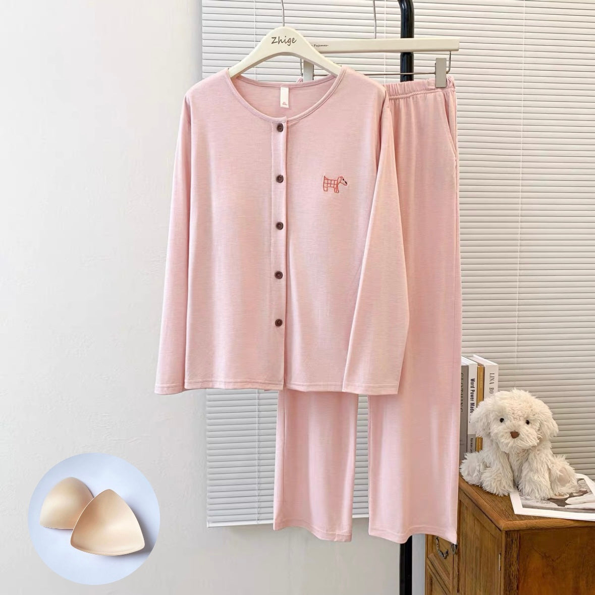 Pink Dog Padded Nightsuit Set