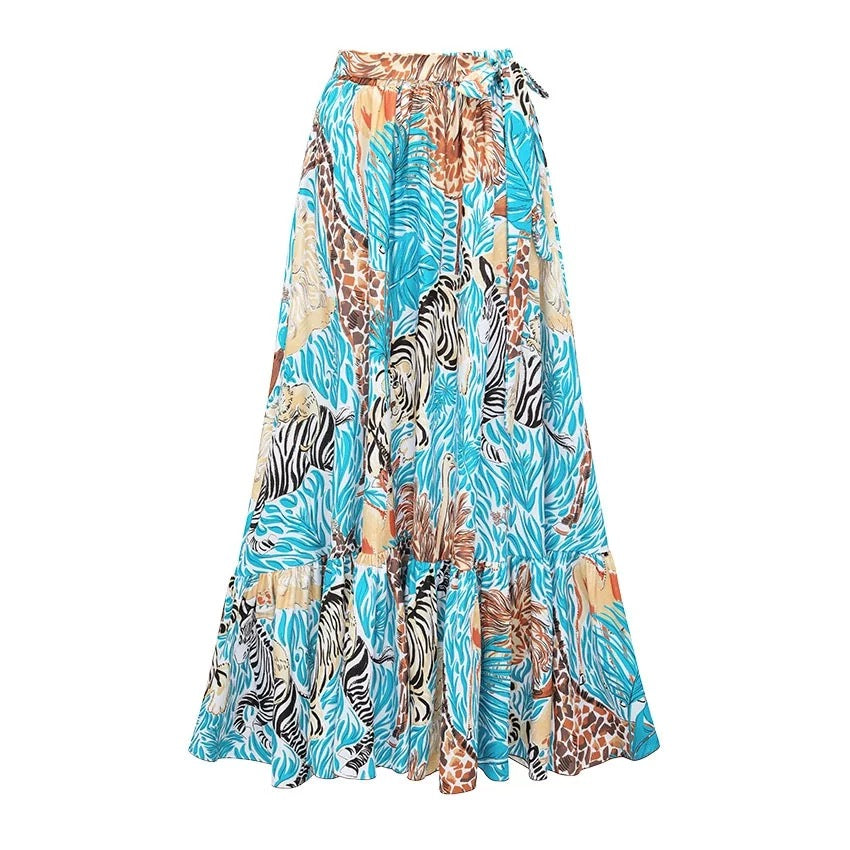 Aqua Safari Monokini With Skirt Set