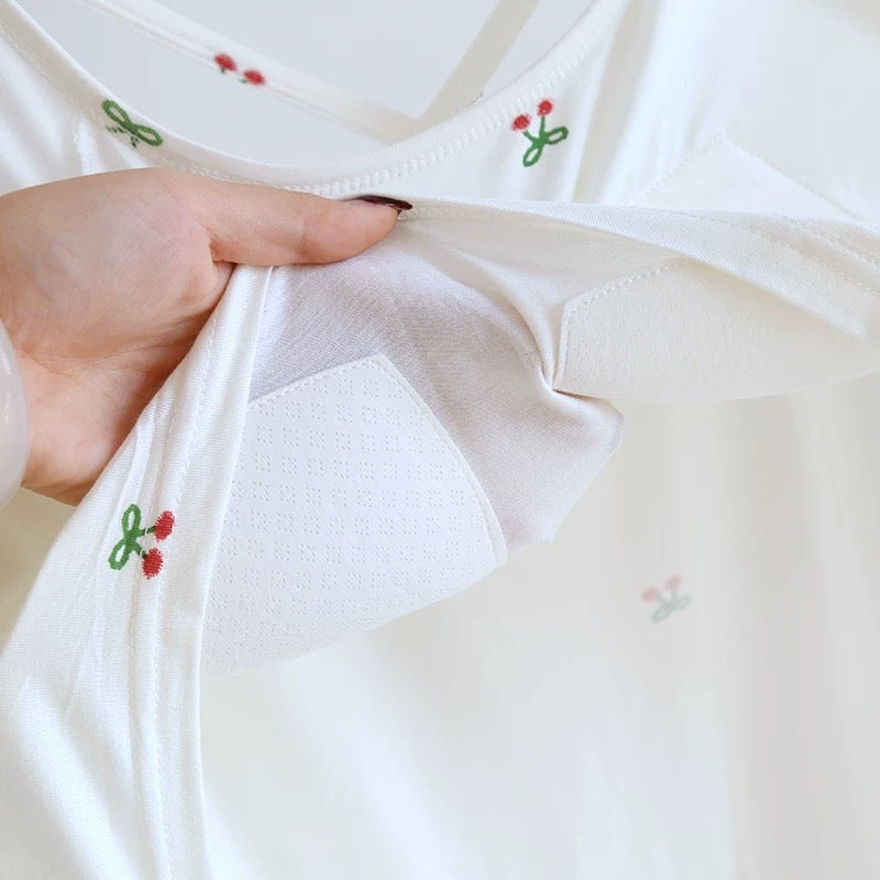 Ditsy Cherry Padded Night Dress