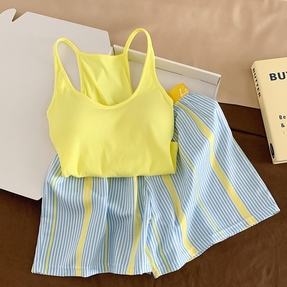 Lemon Sorbet Padded Lounge Set - 3pc Set