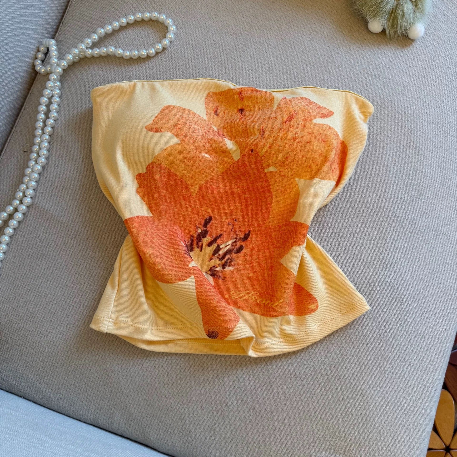 Summer Lily Built-in Bra Tube Top