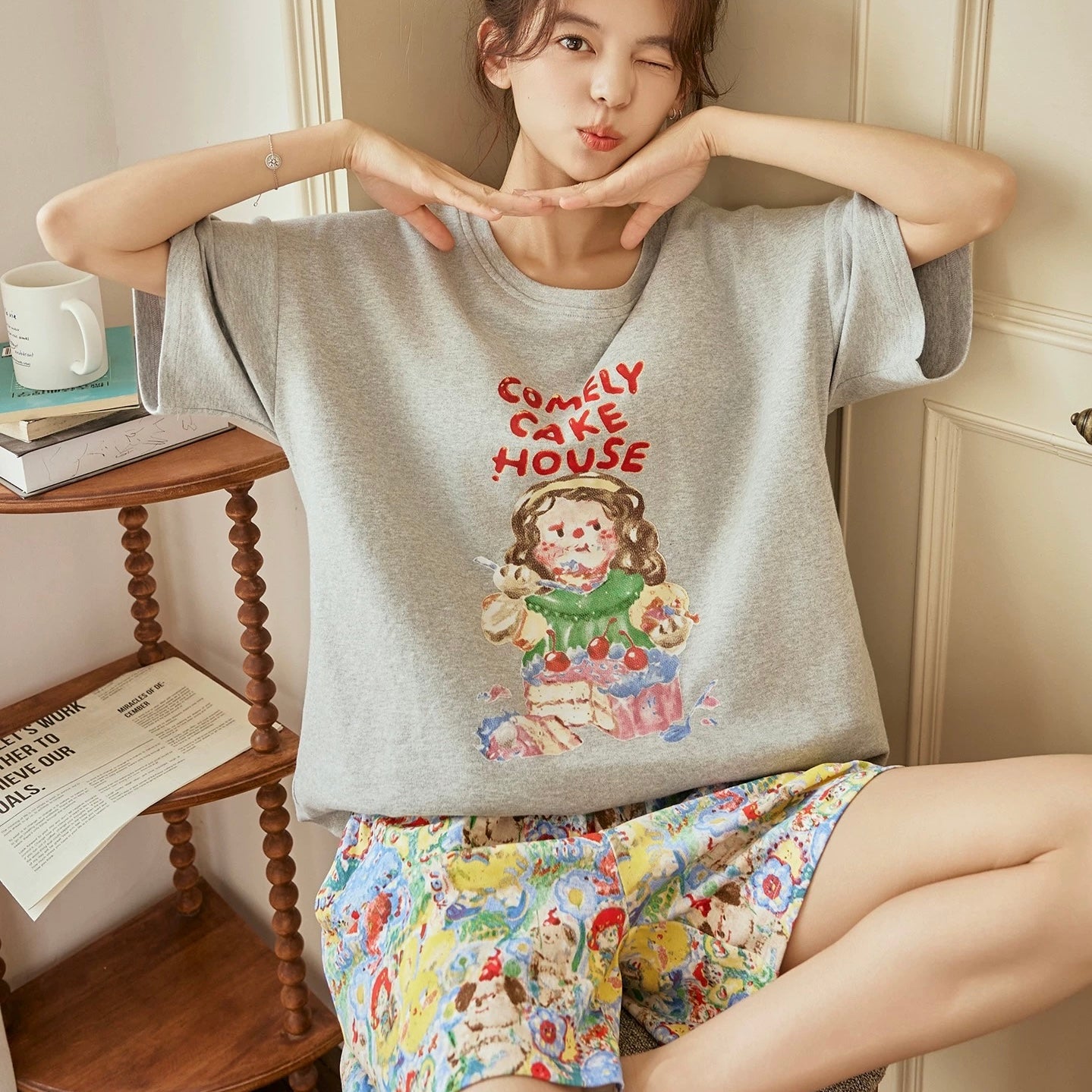 Comely Cake House Padded Nightsuit Set