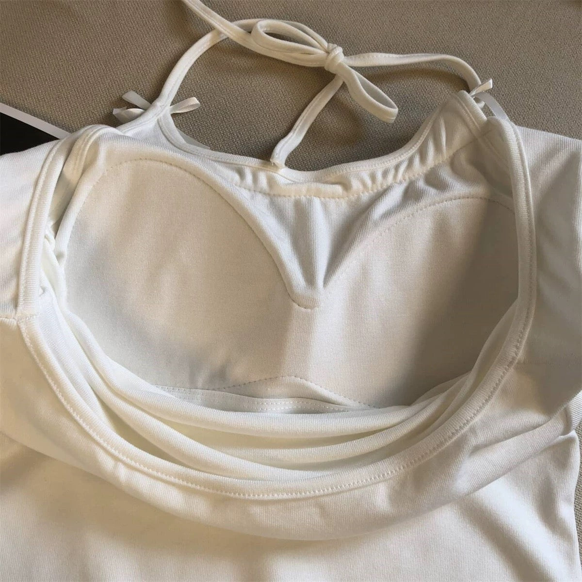 Sweetheart Bow Built-in Bra Top