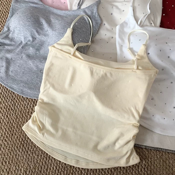 Crystalskin Built-In Bra Tank Top