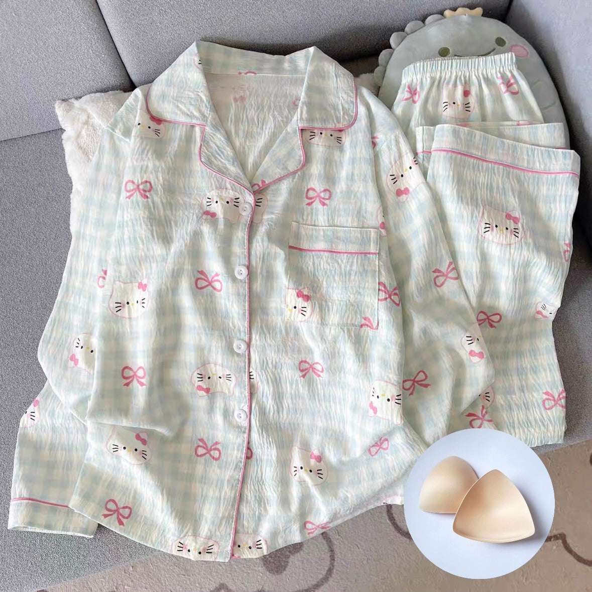 Cats & Bows Padded Nightsuit Set