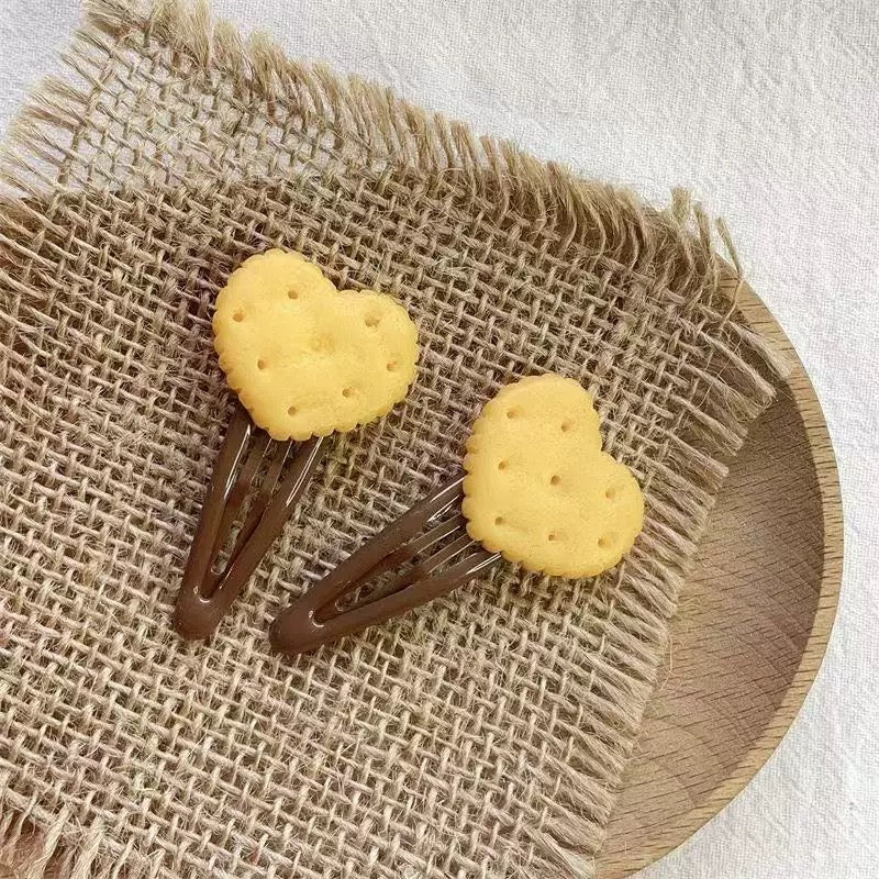 Biscuit Bites Hair Clip - Set Of 4