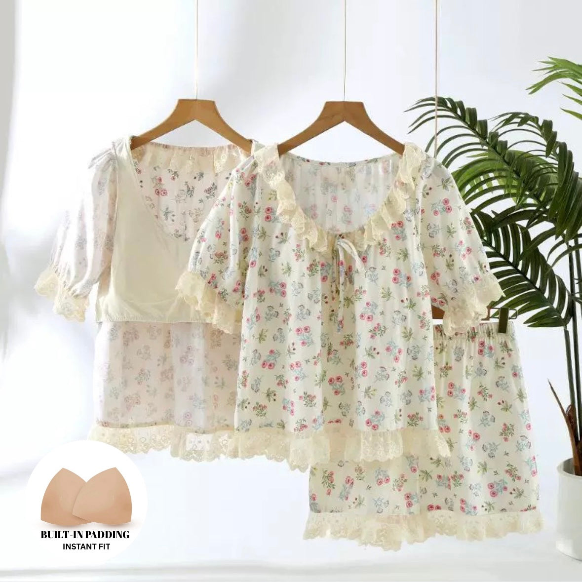 Heirloom Petaline Padded Nightsuit Set