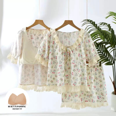 Heirloom Petaline Padded Nightsuit Set