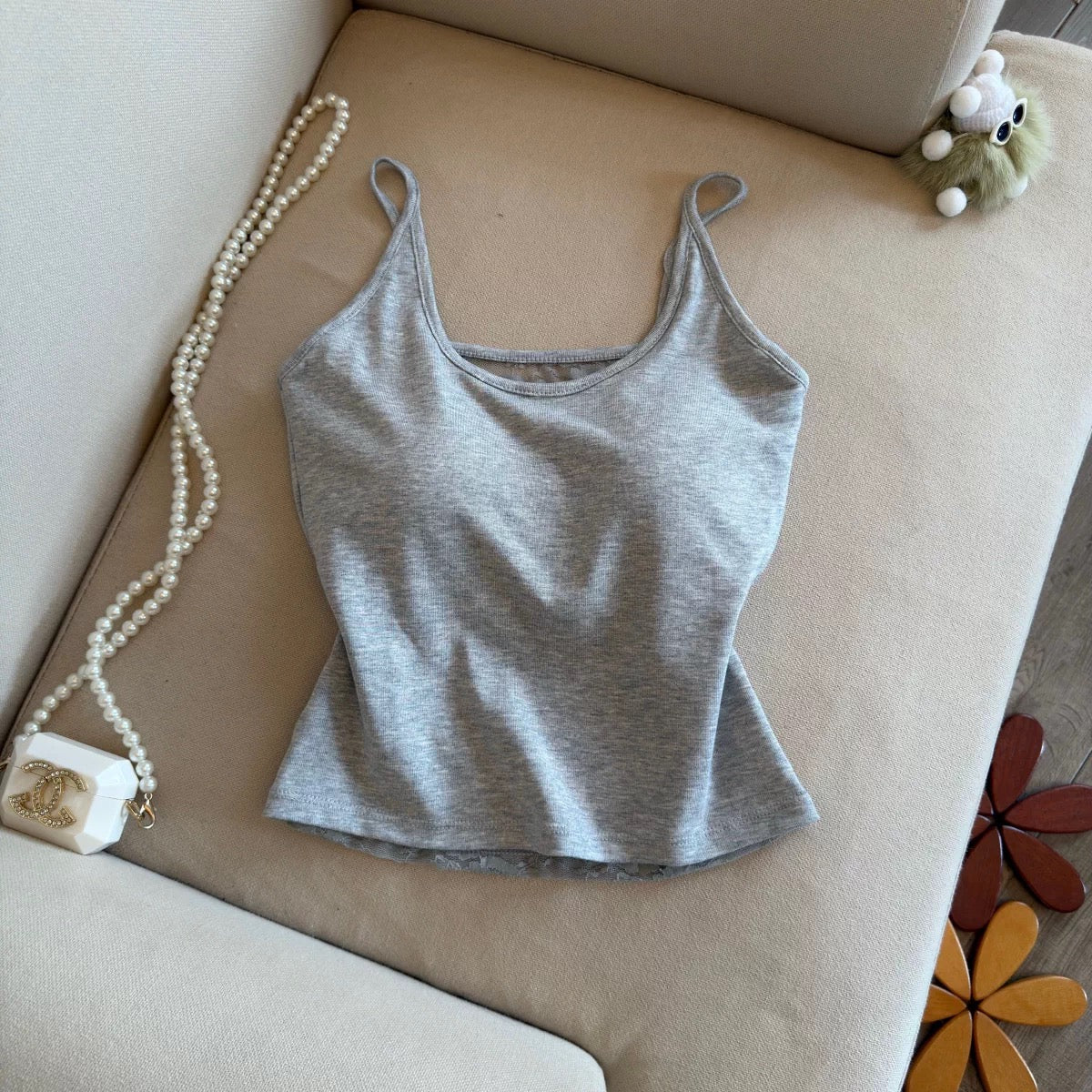 Soft Romance Lace  Built-in Bra Top