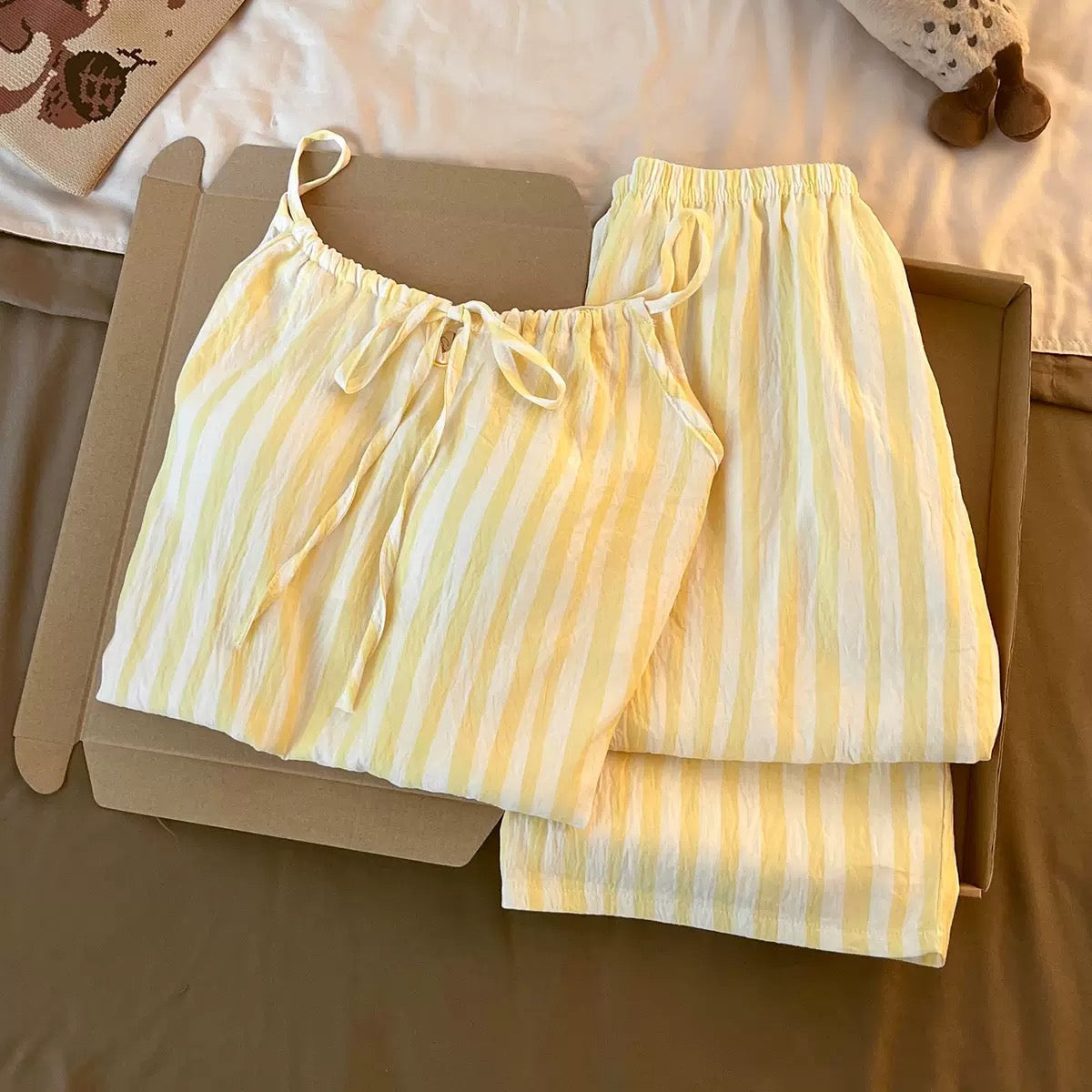 Luna Crinkle Padded Nightsuit Set