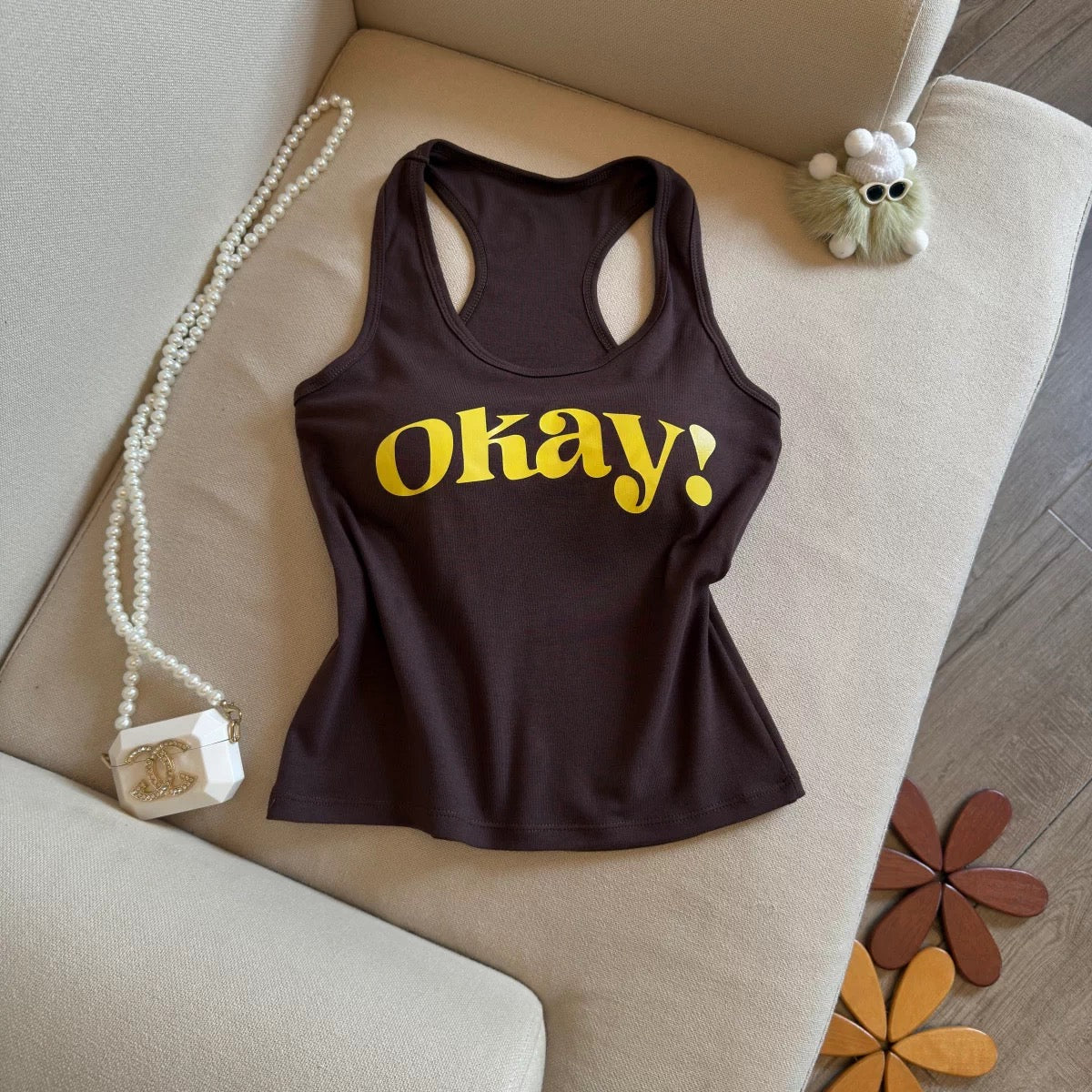 Just Okay Built-in Bra Top