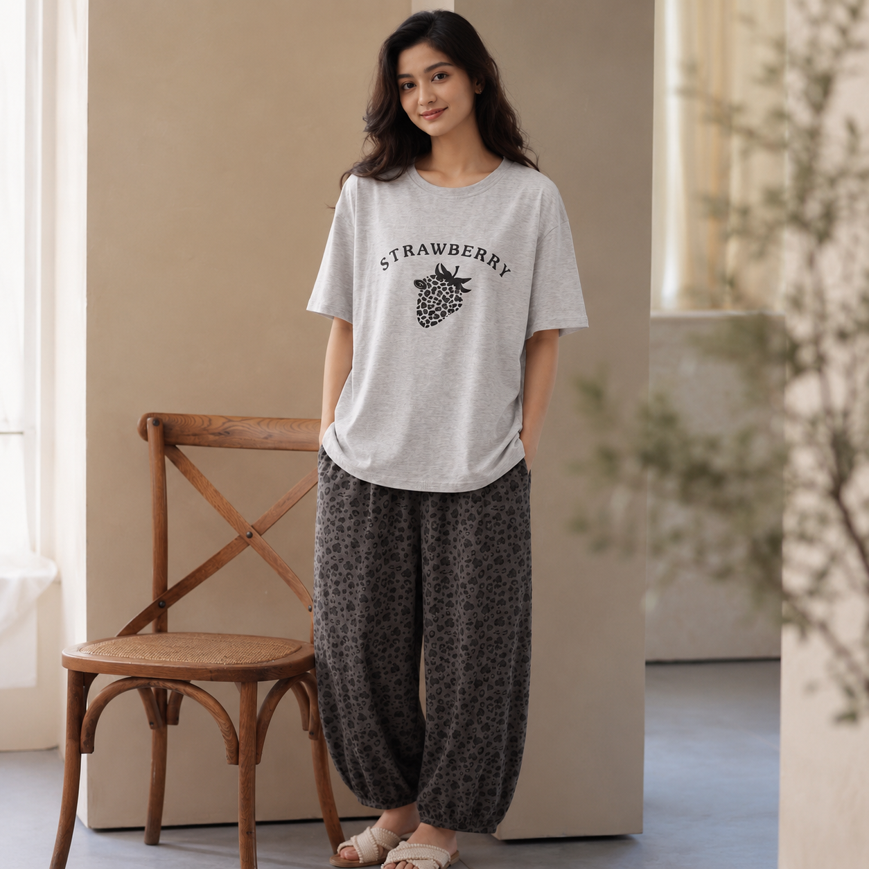 Wild Berry Padded NightSuit Set