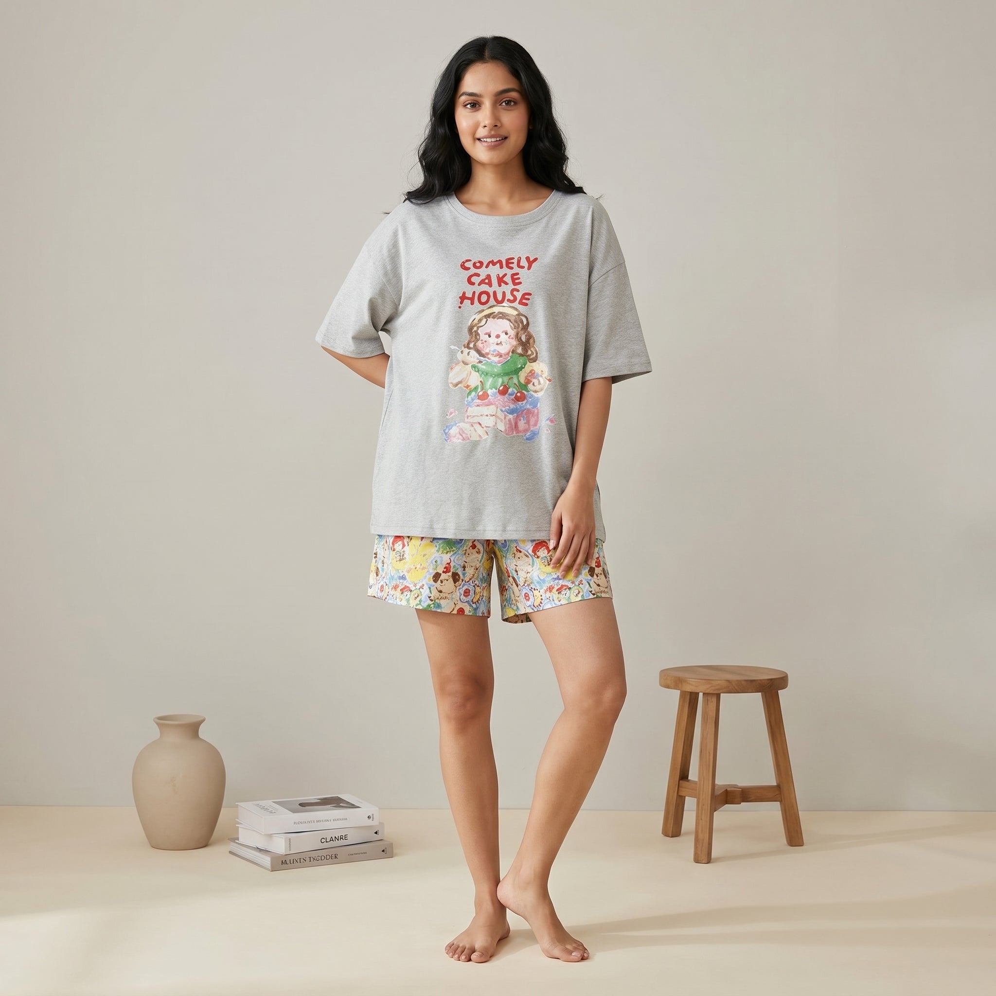 Comely Cake House Padded Nightsuit Set