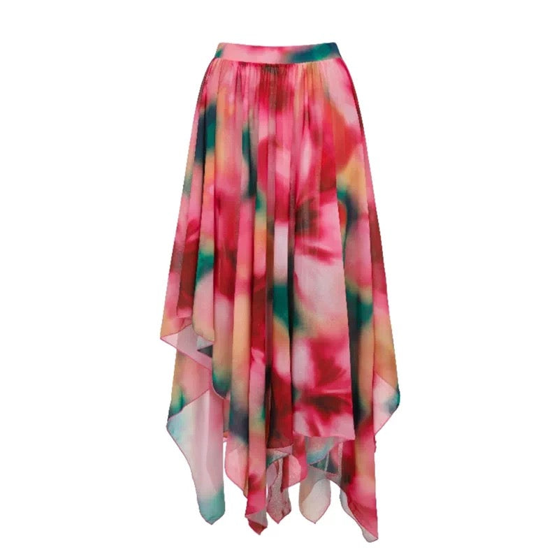 Rangrez Tie-Dye Monokini & Skirt Set