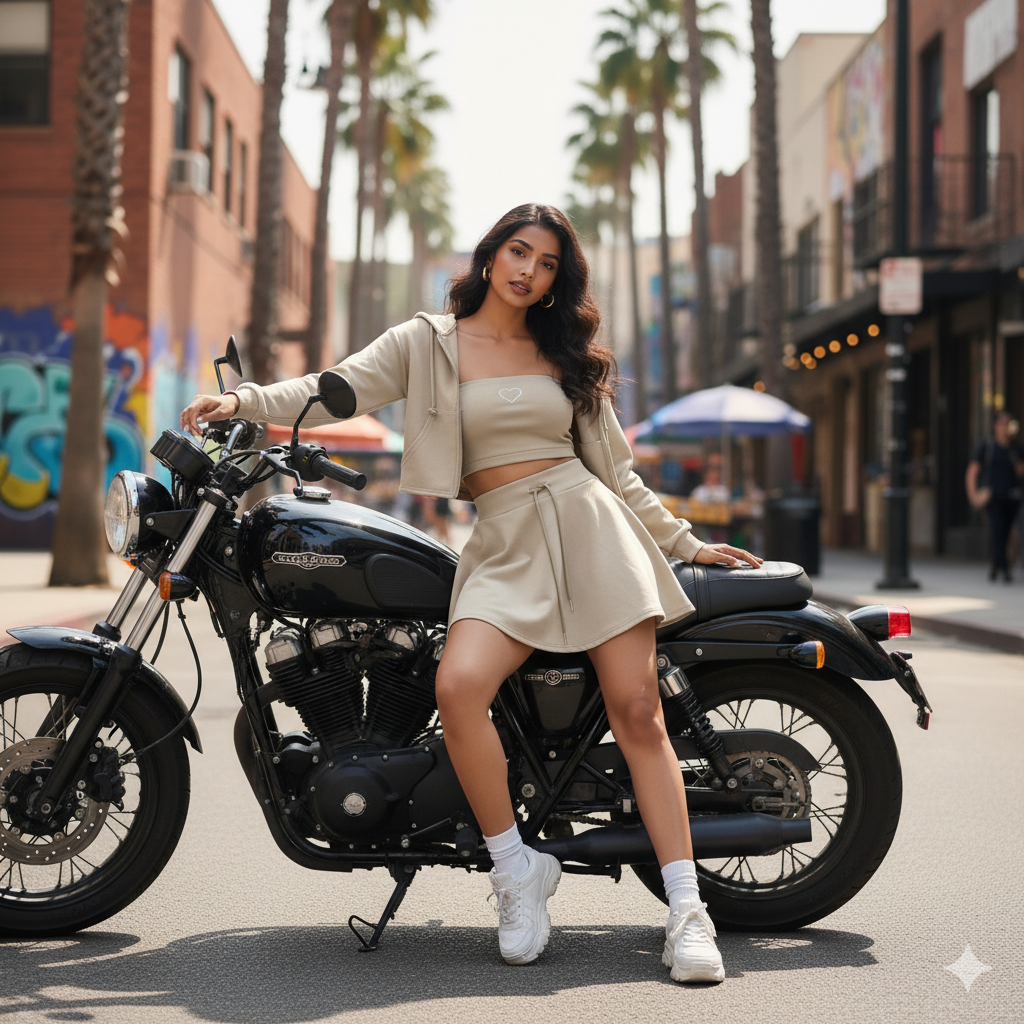 Street Luxe Padded Co-ord Set - 3Pc Set