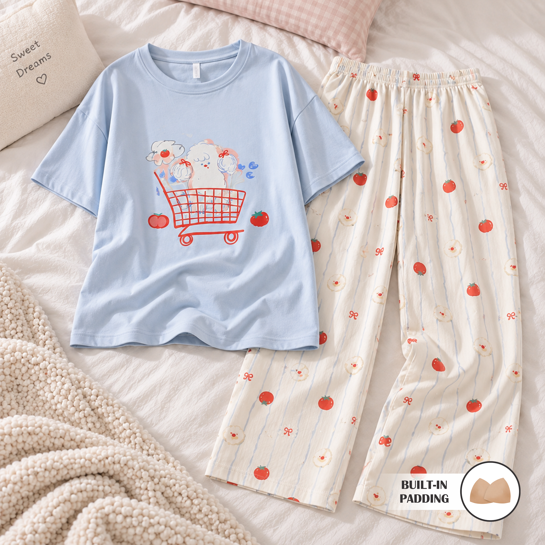 Happy Cart Padded Nightsuit Set