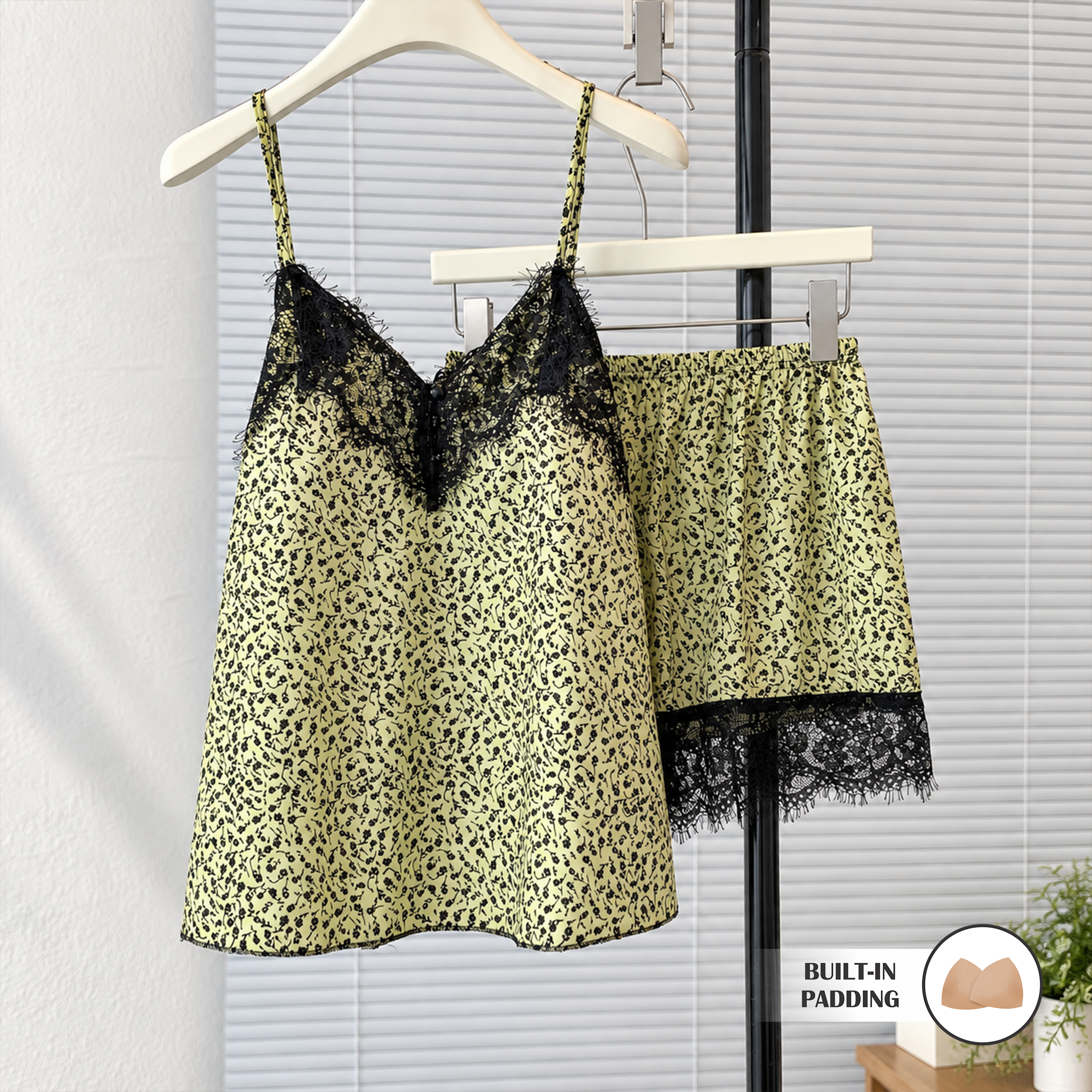 Olive Garden Lace Padded Night Set