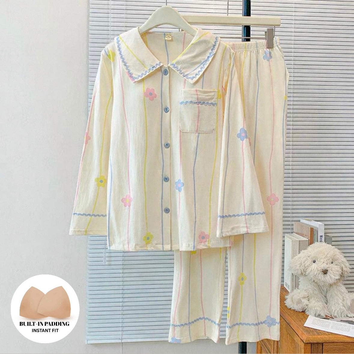 Floral Candy Padded Nightsuit Set