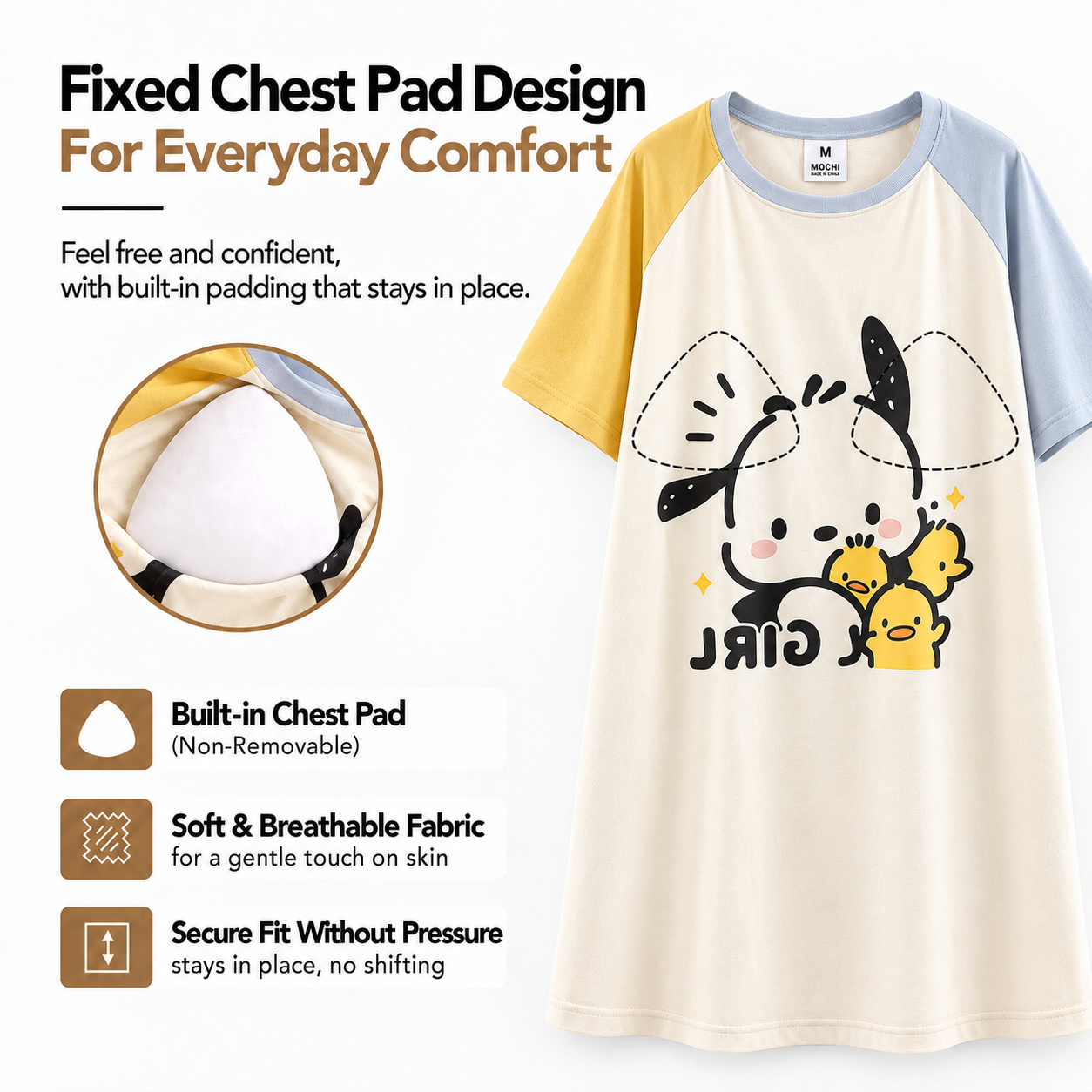 Sunny Paws Padded Night Dress