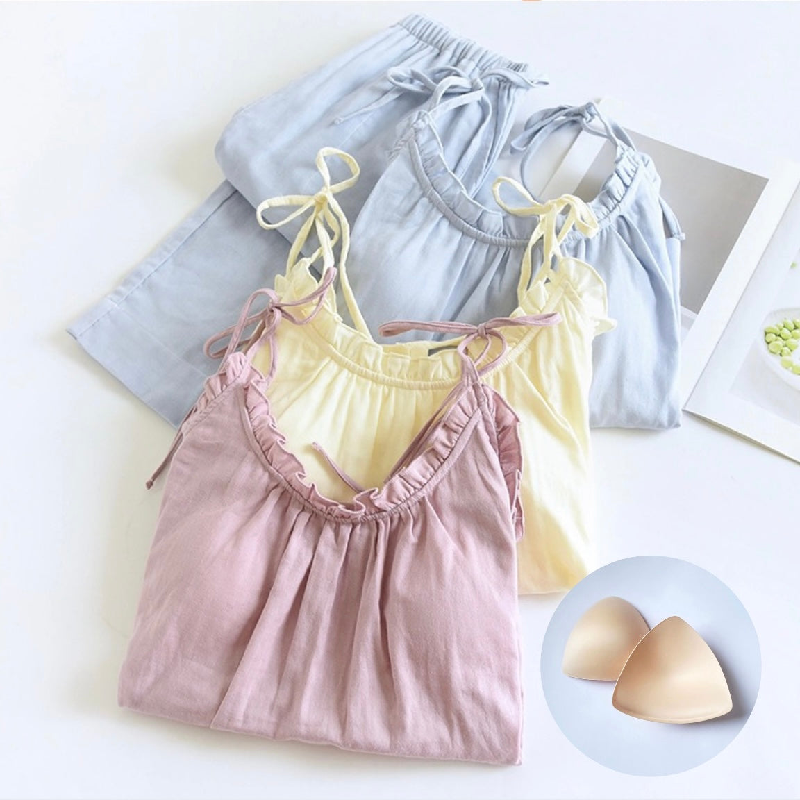 Pastel Hues Padded Nightsuit Set