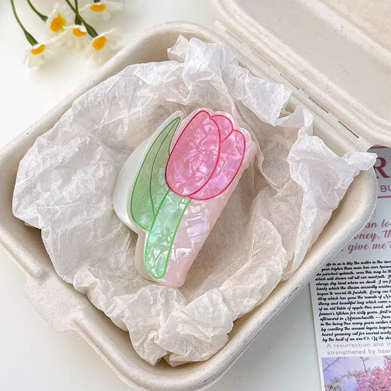 Floral Garden Claw Clip