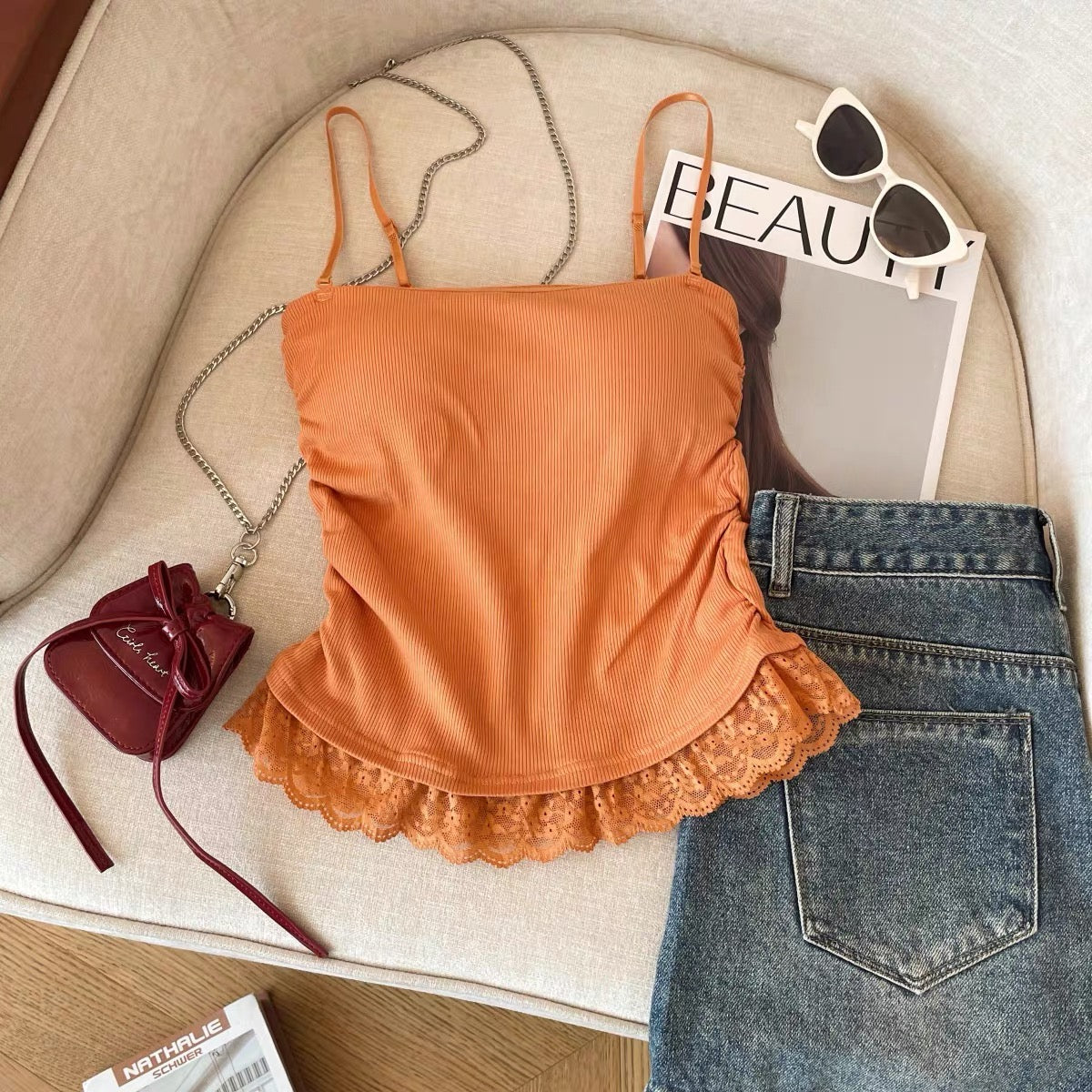 Lace Muse Built-in Bra Top