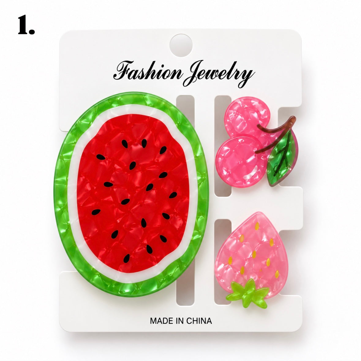 Fruity Fiesta Claw Clip -Set Of 3