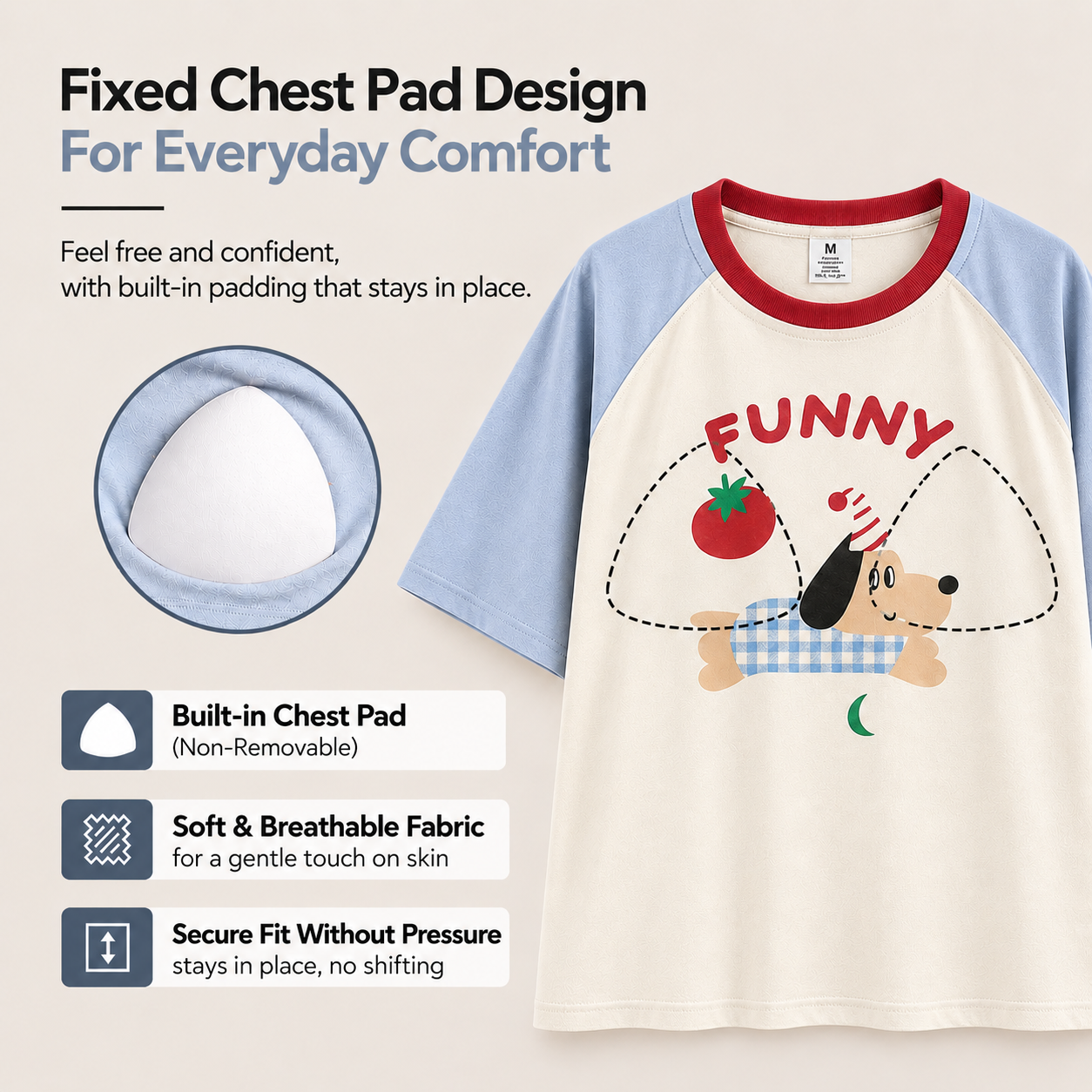 Bichon Summer Checks Padded Nightsuit Set