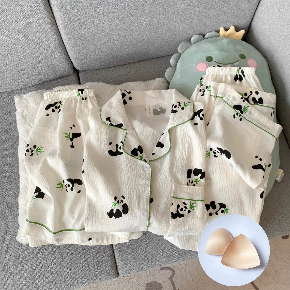 Lazy Panda Padded Nightsuit - 3pc Set