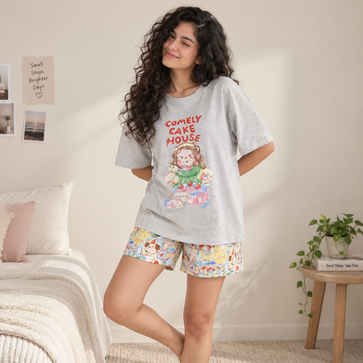 Comely Cake House Padded Nightsuit Set