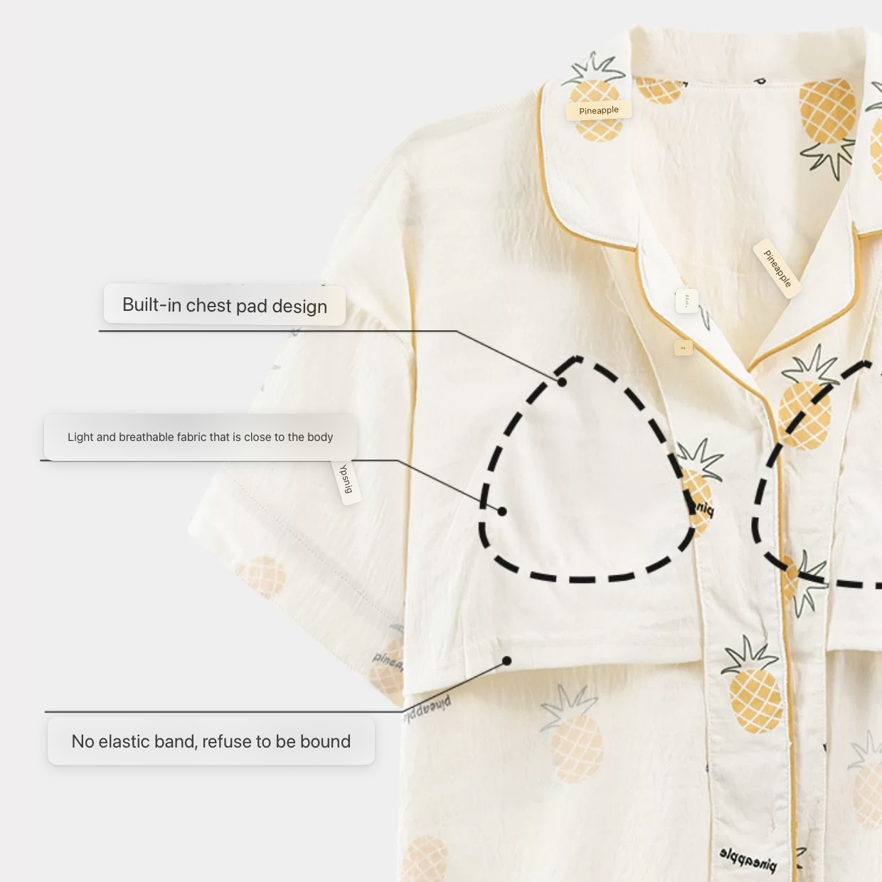 Pineapple Mood Padded Nightsuit Set