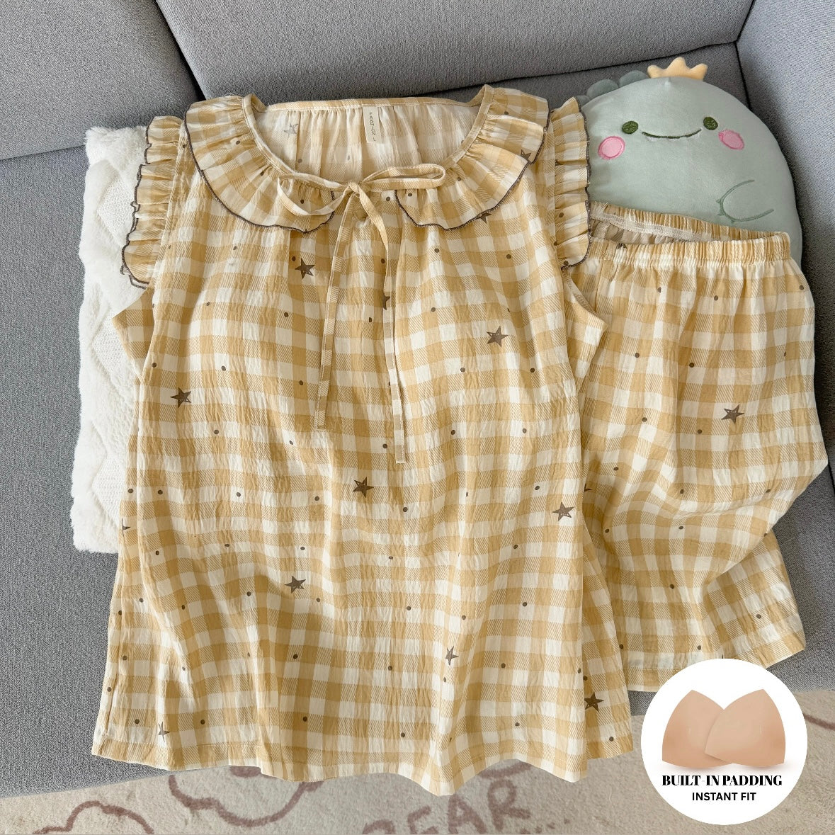 Butter Cookie Padded Nightsuit Set