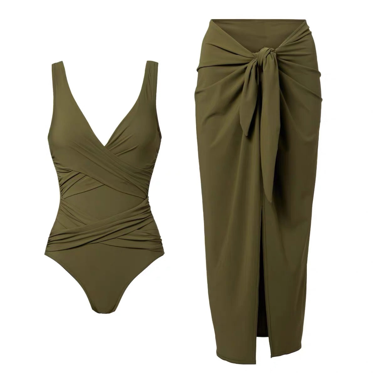 Military Muse Monokini & Sarong Set