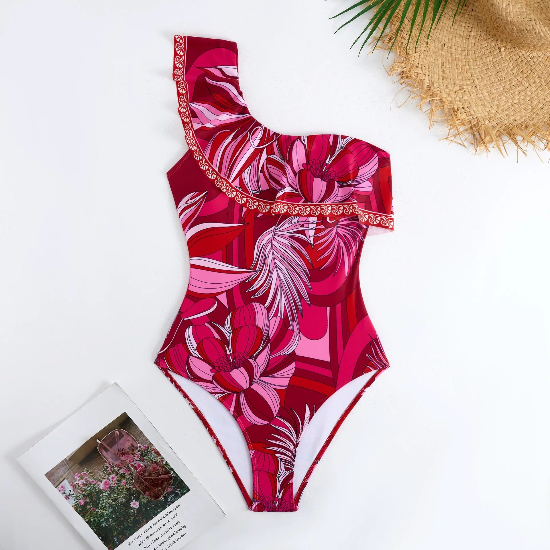 Flirt in Florals Monokini With Skirt Set