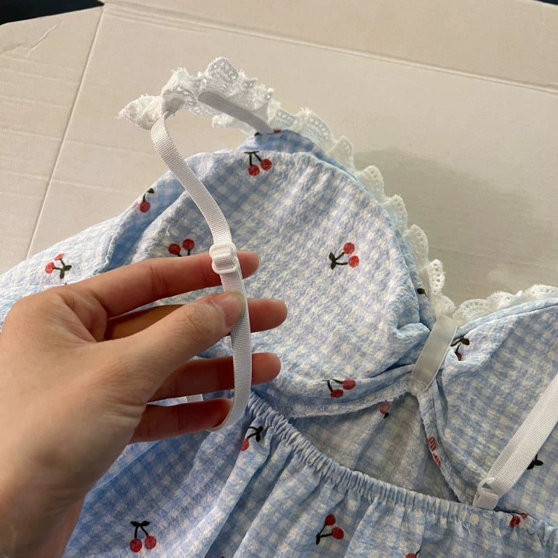 Cherry Milkshake Padded Nightsuit Set