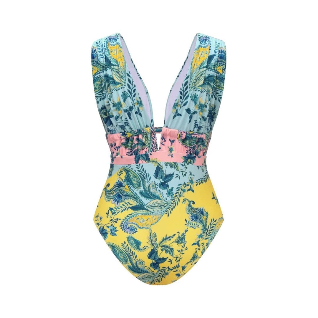 Soleil Garden Monokini With Skirt Set