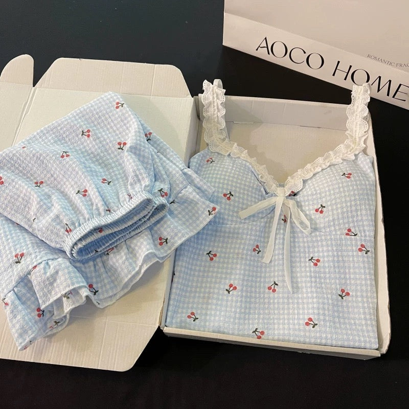 Cherry Milkshake Padded Nightsuit Set