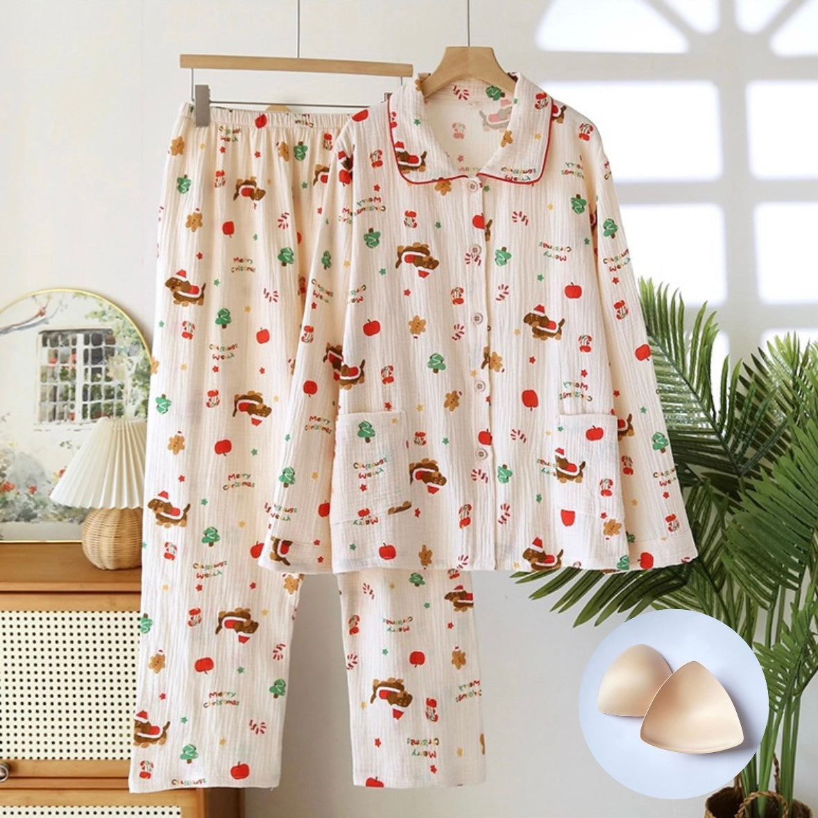 Merry Ginger Joy Padded Nightsuit Set