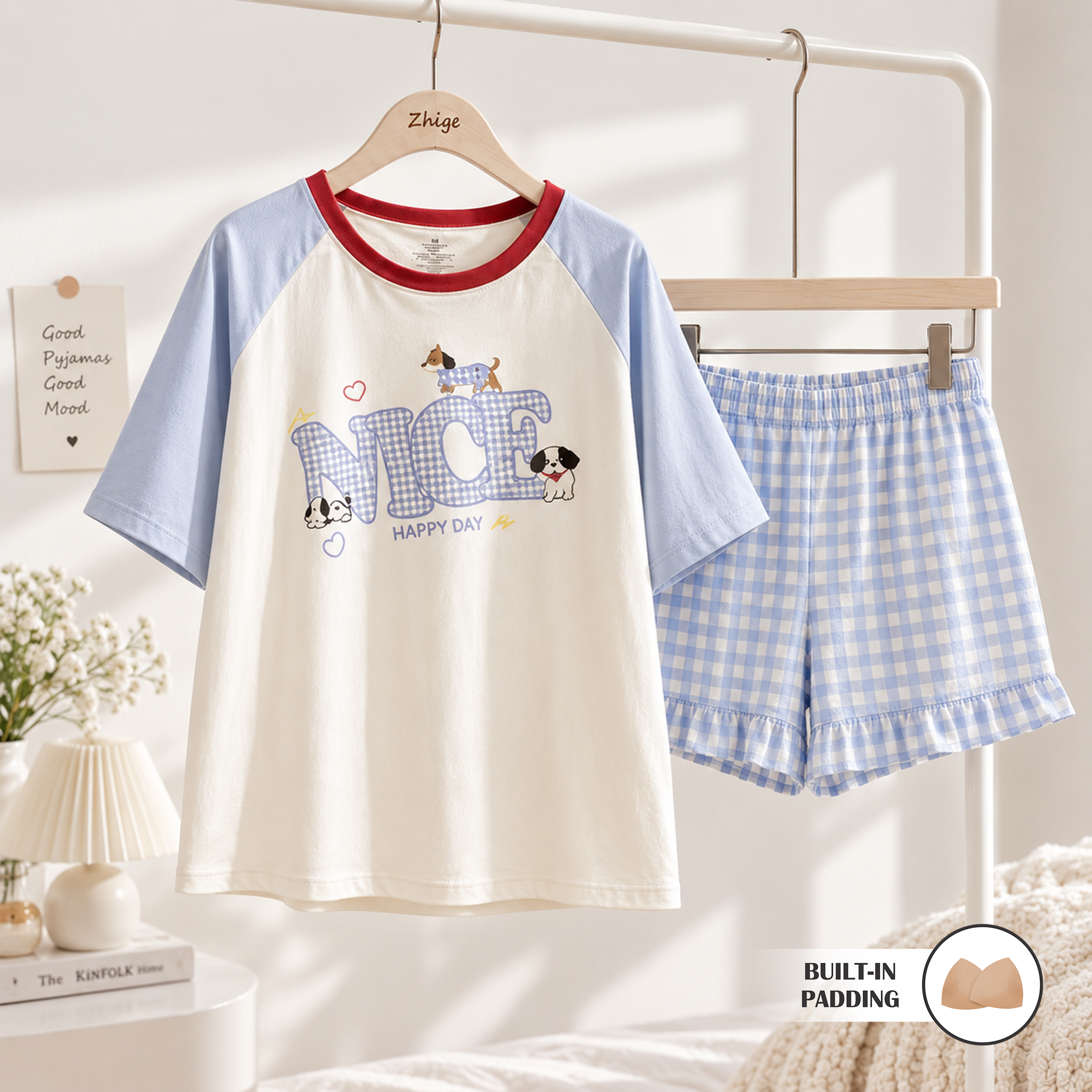 Mini Dachshund Padded Nightsuit Set