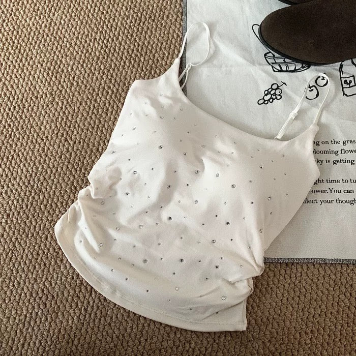 Crystalskin Built-In Bra Tank Top