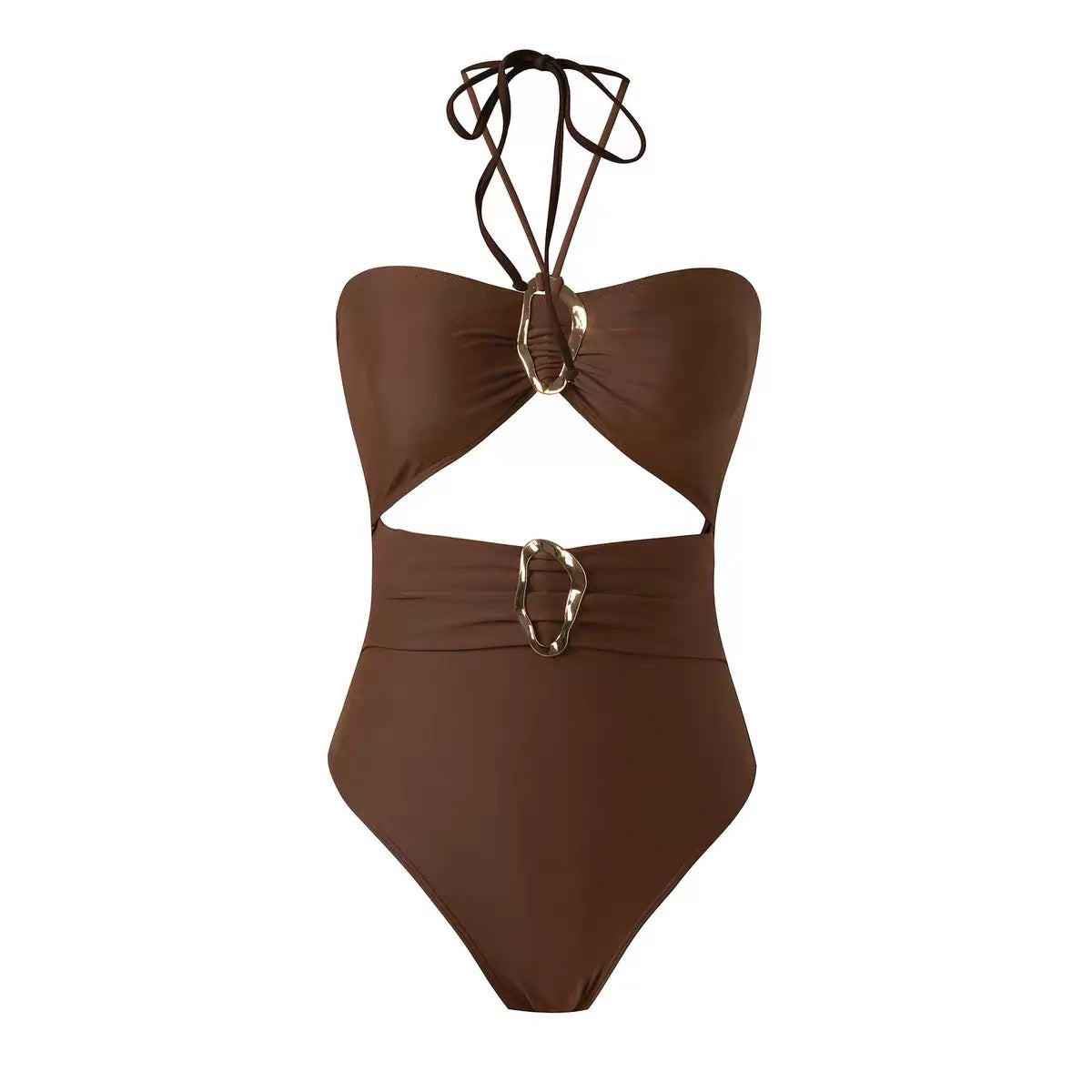 Island Escape O-Ring Monokini with Sarong Set